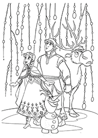 Desenhos de Frozen para colorir – Página de colorir 46