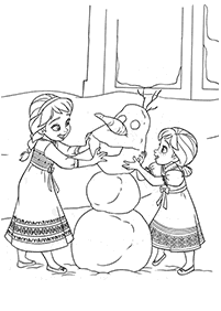 Desenhos de Frozen para colorir – Página de colorir 58