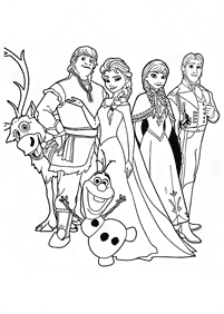 Desenhos de Frozen para colorir – Página de colorir 68