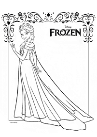 Desenhos de Frozen para colorir – Página de colorir 84