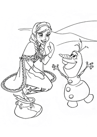 Desenhos de Frozen para colorir – Página de colorir 85