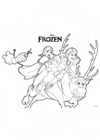 Desenhos de Frozen para colorir – Página de colorir 87