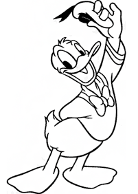 Páginas para colorir com desenhos do Pato Donald – Página de colorir 100