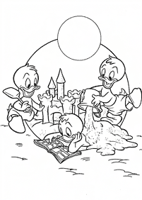 Páginas para colorir com desenhos do Pato Donald – Página de colorir 107