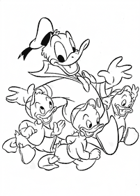 Páginas para colorir com desenhos do Pato Donald – Página de colorir 137