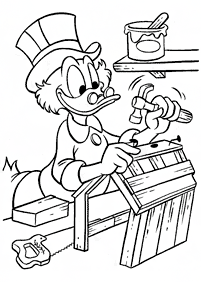 Páginas para colorir com desenhos do Pato Donald – Página de colorir 92