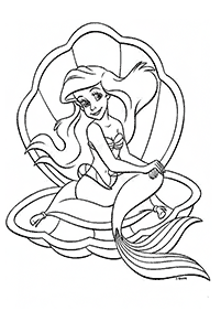 Ariel – desenhos para colorir da Pequena Sereia – Página de colorir 40