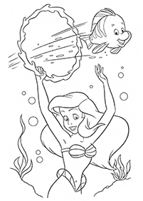 Ariel – desenhos para colorir da Pequena Sereia – Página de colorir 51