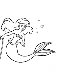 Ariel – desenhos para colorir da Pequena Sereia – Página de colorir 56