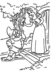 Desenhos para colorir da Branca de Neve – Página de colorir 10