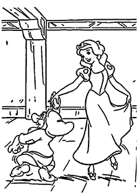 Desenhos para colorir da Branca de Neve – Página de colorir 2