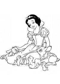 Desenhos para colorir da Branca de Neve – Página de colorir 28