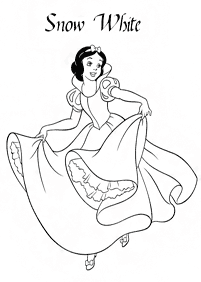 Desenhos para colorir da Branca de Neve – Página de colorir 34