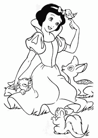 Desenhos para colorir da Branca de Neve – Página de colorir 37