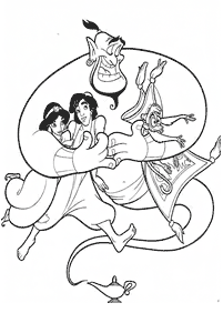 Desenhos para colorir da Jasmine – Página de colorir 66