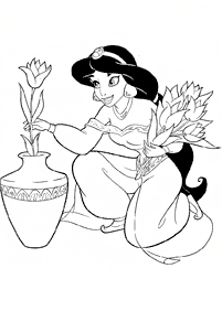 Desenhos para colorir da Jasmine – Página de colorir 67