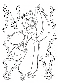 Desenhos para colorir da Jasmine – Página de colorir 73