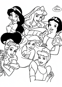 Desenhos para colorir da Jasmine – Página de colorir 75