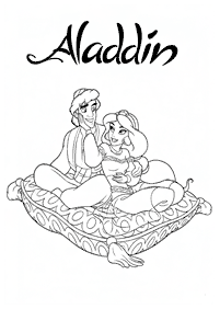 Desenhos para colorir da Jasmine – Página de colorir 76