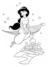 Desenhos para colorir da Jasmine – Página de colorir 84