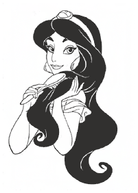 Desenhos para colorir da Jasmine – Página de colorir 85