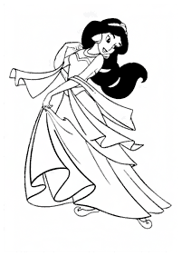 Desenhos para colorir da Jasmine – Página de colorir 89