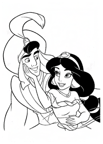 Desenhos para colorir da Jasmine – Página de colorir 99