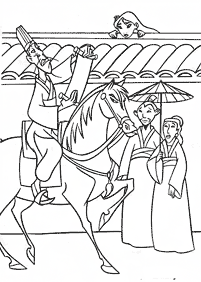 Desenhos da Mulan para colorir – Página de colorir 43