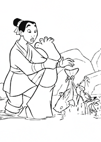 Desenhos da Mulan para colorir – Página de colorir 53