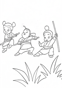 Desenhos da Mulan para colorir – Página de colorir 68