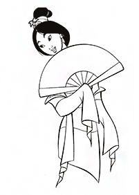 Desenhos da Mulan para colorir – Página de colorir 84