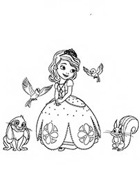 Desenhos da Princesinha Sofia para colorir – Página de colorir 31