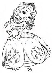 Desenhos da Princesinha Sofia para colorir – Página de colorir 34