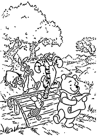 Desenhos para colorir do Ursinho Pooh – Página de colorir 89