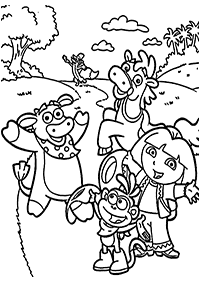 desenhos para colorir da Dora - Página de colorir 100