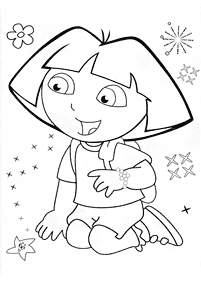 desenhos para colorir da Dora - Página de colorir 123