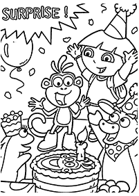 desenhos para colorir da Dora - Página de colorir 131