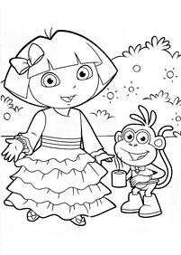 desenhos para colorir da Dora - Página de colorir 150