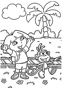 desenhos para colorir da Dora - Página de colorir 30