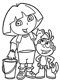 desenhos para colorir da Dora - Página de colorir 4