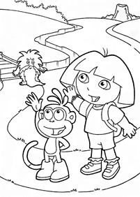 desenhos para colorir da Dora - Página de colorir 40