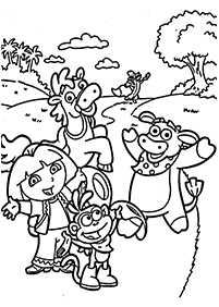 desenhos para colorir da Dora - Página de colorir 80