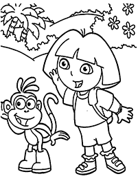 desenhos para colorir da Dora - Página de colorir 95