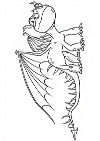 Desenhos para colorir de dragão - Página de colorir 4