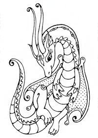 Desenhos para colorir de dragão - Página de colorir 40