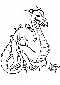 Desenhos para colorir de dragão - Página de colorir 51