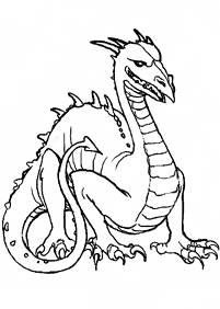 Desenhos para colorir de dragão - Página de colorir 61