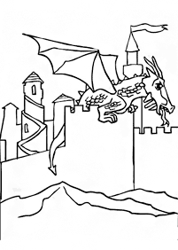 Desenhos para colorir de dragão - Página de colorir 75