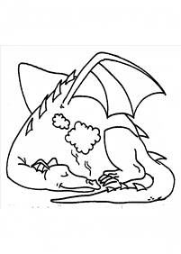 Desenhos para colorir de dragão - Página de colorir 87