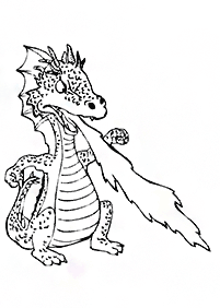 Desenhos para colorir de dragão - Página de colorir 99